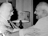 Indian President V.V. Giri greets Herbert W. Armstrong.