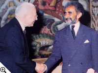Emperor Haile Selassie of Ethiopia and Herbert W. Armstrong.
