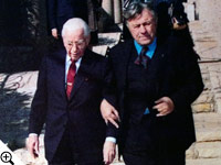 Mayor Teddy Kollek of Jerusalem with Herbert W. Armstrong.